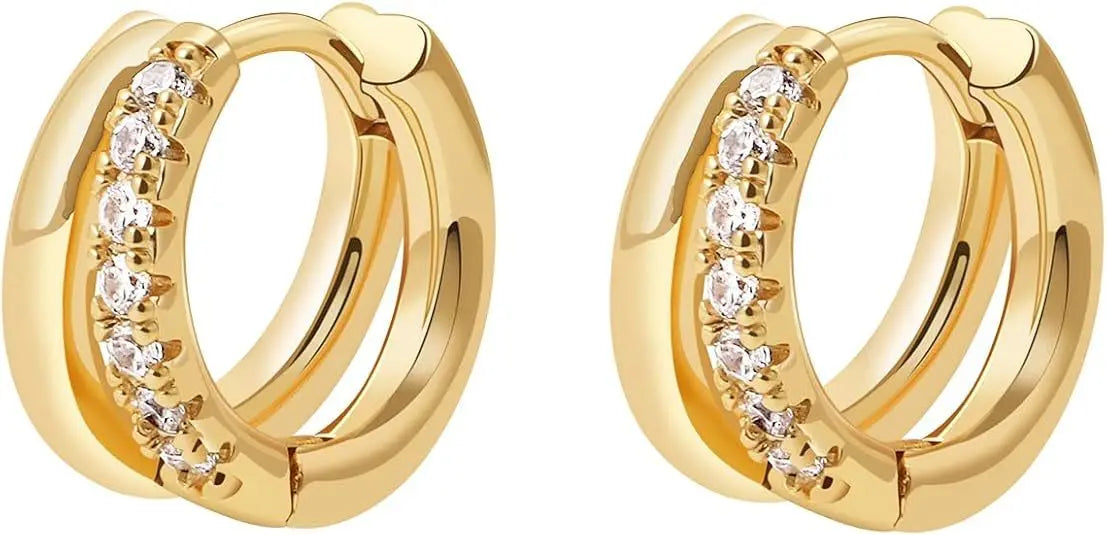 Big Thick Illusion Hoop Earrings