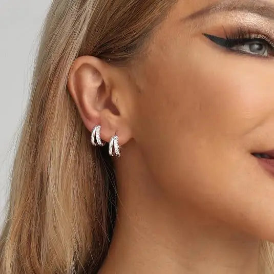 Big Thick Illusion Hoop Earrings